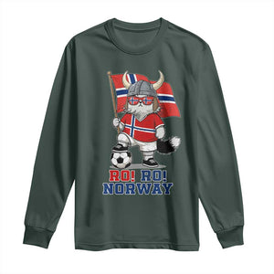 Ro Ro Norway Long Sleeve Shirt Norwegian Pride Cat Lover Norway Flag Gift TS12 Dark Forest Green Print Your Wear