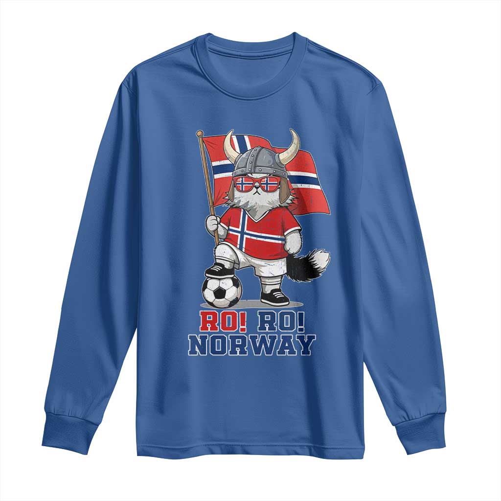 Ro Ro Norway Long Sleeve Shirt Norwegian Pride Cat Lover Norway Flag Gift TS12 Royal Blue Print Your Wear