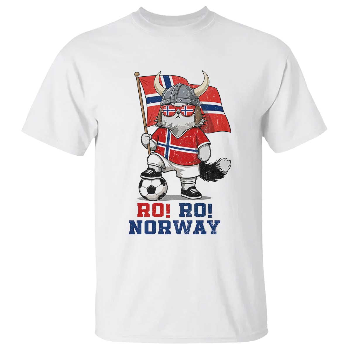 Ro Ro Norway T Shirt Norwegian Pride Cat Lover Norway Flag Gift TS12 White Print Your Wear