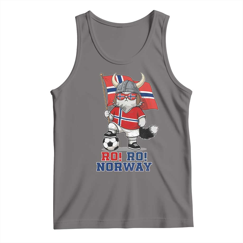 Ro Ro Norway Tank Top Norwegian Pride Cat Lover Norway Flag Gift TS12 Deep Heather Print Your Wear