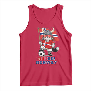 Ro Ro Norway Tank Top Norwegian Pride Cat Lover Norway Flag Gift TS12 Red Print Your Wear