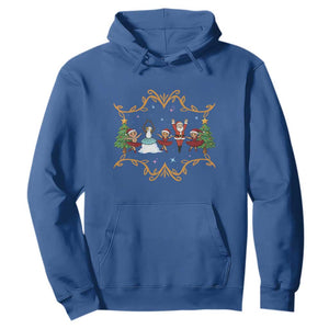 Ballet Lover Christmas Hoodie Funny Gingerbread Santa Snowman Dance TS12 Royal Blue Print Your Wear