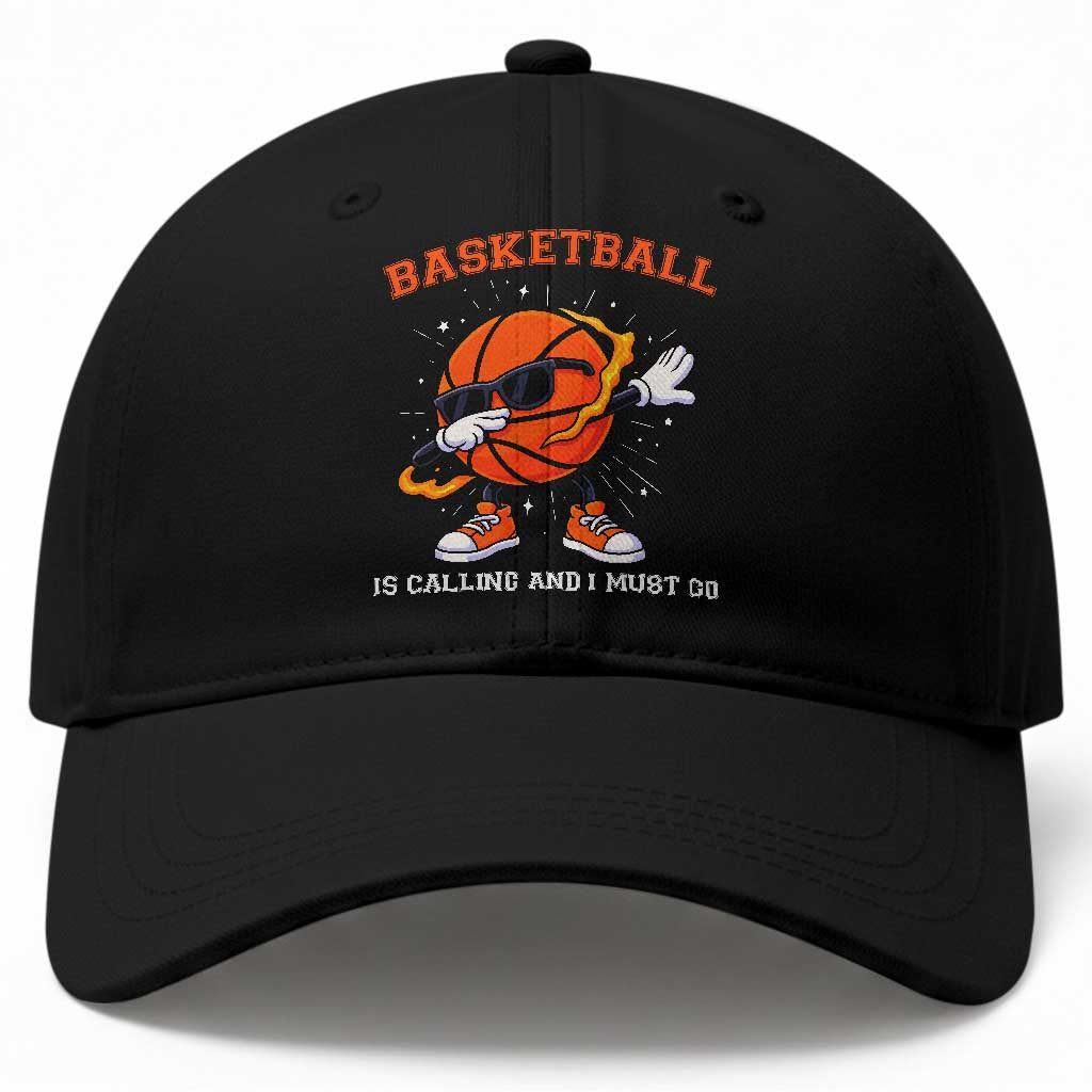Funny Dabbing Basketball Is Calling And I Must Go Baseball Cap Gift For Player TS12 Print Your Wear
