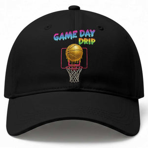Game Day Drip Baseball Cap Funny Basketball Lover Street Style Design TS12 Print Your Wear