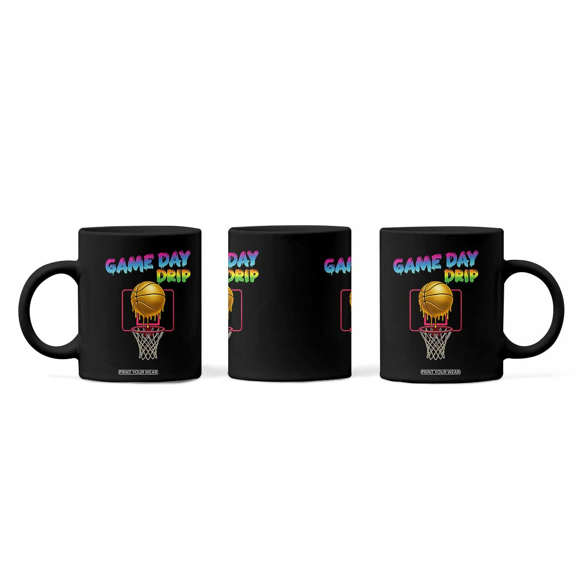Game Day Drip Coffee Mug Funny Basketball Lover Street Style Design TS12 Print Your Wear