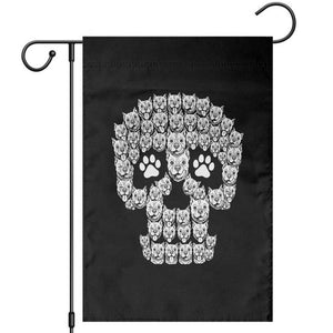 Funny Pitbull Skull Halloween Garden Flag Bully Dog Lover Spooky Gift