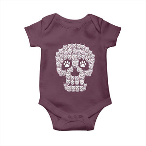 Funny Pitbull Skull Halloween Baby Onesie Bully Dog Lover Spooky Gift