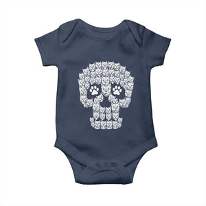 Funny Pitbull Skull Halloween Baby Onesie Bully Dog Lover Spooky Gift