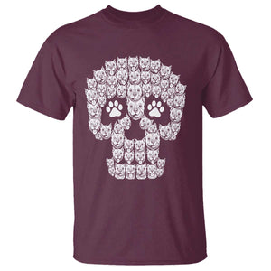 Funny Pitbull Skull Halloween T Shirt Bully Dog Lover Spooky Gift