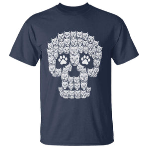 Funny Pitbull Skull Halloween T Shirt Bully Dog Lover Spooky Gift