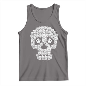 Funny Pitbull Skull Halloween Tank Top Bully Dog Lover Spooky Gift