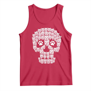 Funny Pitbull Skull Halloween Tank Top Bully Dog Lover Spooky Gift