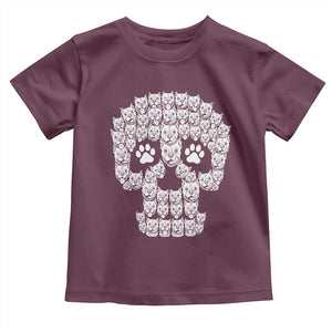 Funny Pitbull Skull Halloween Toddler T Shirt Bully Dog Lover Spooky Gift