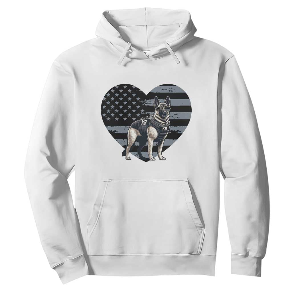 German Shepherd K9 Tactical Dog Hoodie Patriotic Police K9 Law Enforcement Gift