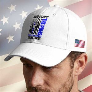 German Shepherd K9 Police Dog Gift Baseball Cap Support The Paws That Enforce The Law