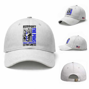 German Shepherd K9 Police Dog Gift Baseball Cap Support The Paws That Enforce The Law