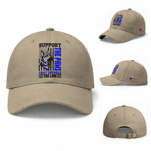 German Shepherd K9 Police Dog Gift Baseball Cap Support The Paws That Enforce The Law