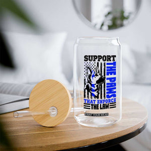 German Shepherd K9 Police Dog Gift Glass Can Support The Paws That Enforce The Law
