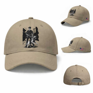 Skeleton Cop K9 German Shepherd Dog Baseball Cap Dark Alley Spooky Law Enforcement Gift