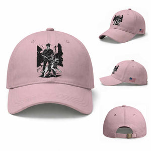 Skeleton Cop K9 German Shepherd Dog Baseball Cap Dark Alley Spooky Law Enforcement Gift