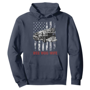 Firefighter First Responder Spouse Fire Truck Gift Hoodie Wee Woo Wife