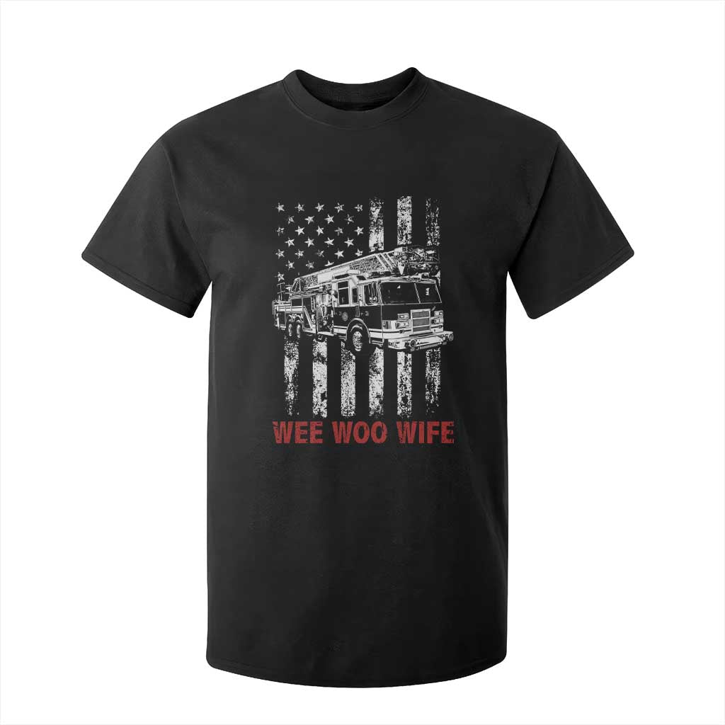 Firefighter First Responder Spouse Fire Truck Gift T Shirt For Kid Wee Woo Wife