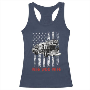 Firefighter First Responder Spouse Fire Truck Gift Racerback Tank Top Wee Woo Wife