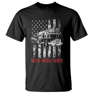 Firefighter First Responder Spouse Fire Truck Gift T Shirt Wee Woo Wife