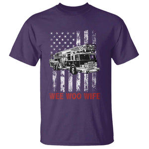 Firefighter First Responder Spouse Fire Truck Gift T Shirt Wee Woo Wife