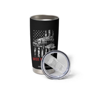Firefighter First Responder Spouse Fire Truck Gift Tumbler Cup Wee Woo Wife