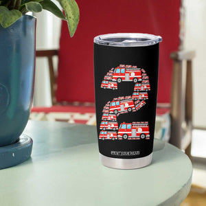Fire Truck 2nd Birthday Tumbler Cup Firefighter Gift For Two Year Old Kid
