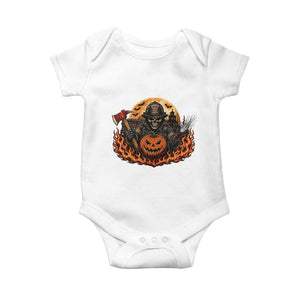Skeleton Firefighter Pumpkin Halloween Baby Onesie Courage Honor Sacrifice Spooky Gift