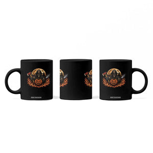 Skeleton Firefighter Pumpkin Halloween Coffee Mug Courage Honor Sacrifice Spooky Gift