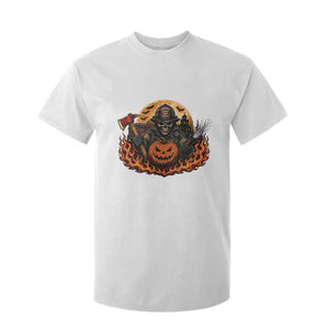 Skeleton Firefighter Pumpkin Halloween T Shirt For Kid Courage Honor Sacrifice Spooky Gift