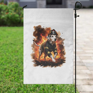 Dalmatian Firefighter Hero Garden Flag Fire Engine Rescue Dog Lover Gift