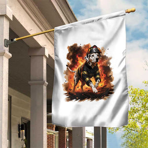 Dalmatian Firefighter Hero Garden Flag Fire Engine Rescue Dog Lover Gift