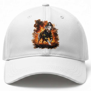 Dalmatian Firefighter Hero Baseball Cap Fire Engine Rescue Dog Lover Gift