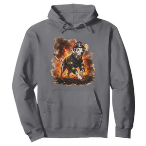 Dalmatian Firefighter Hero Hoodie Fire Engine Rescue Dog Lover Gift
