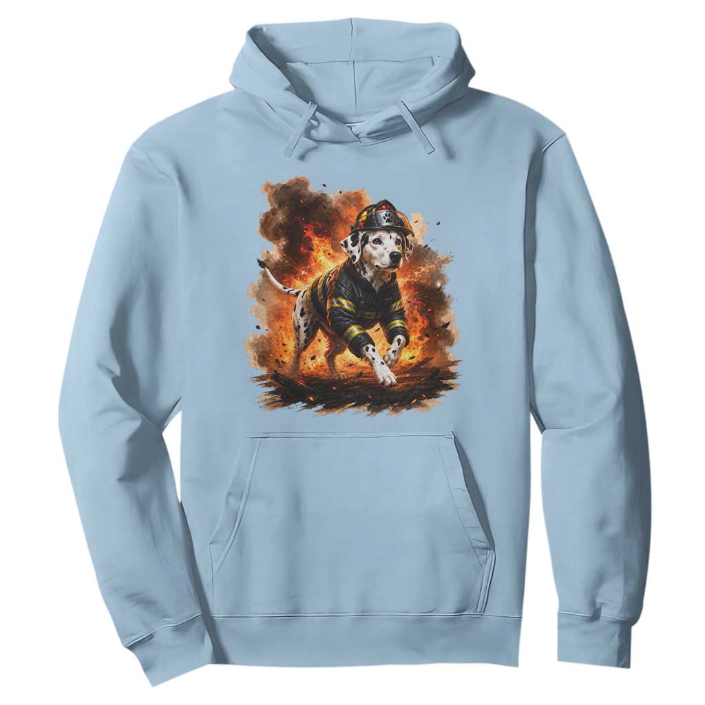 Dalmatian Firefighter Hero Hoodie Fire Engine Rescue Dog Lover Gift