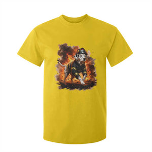 Dalmatian Firefighter Hero T Shirt For Kid Fire Engine Rescue Dog Lover Gift