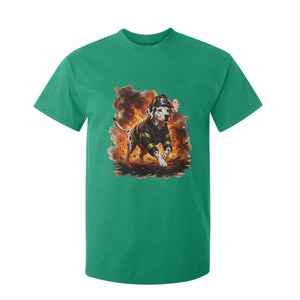 Dalmatian Firefighter Hero T Shirt For Kid Fire Engine Rescue Dog Lover Gift