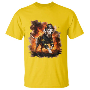 Dalmatian Firefighter Hero T Shirt Fire Engine Rescue Dog Lover Gift