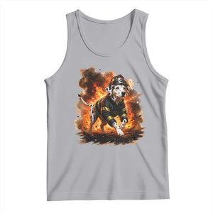 Dalmatian Firefighter Hero Tank Top Fire Engine Rescue Dog Lover Gift