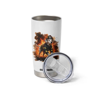 Dalmatian Firefighter Hero Tumbler Cup Fire Engine Rescue Dog Lover Gift