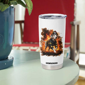 Dalmatian Firefighter Hero Tumbler Cup Fire Engine Rescue Dog Lover Gift