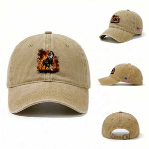 Dalmatian Firefighter Hero Washed Cotton Baseball Cap Fire Engine Rescue Dog Lover Gift