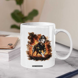 Dalmatian Firefighter Hero Coffee Mug Fire Engine Rescue Dog Lover Gift