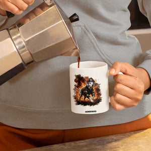 Dalmatian Firefighter Hero Coffee Mug Fire Engine Rescue Dog Lover Gift