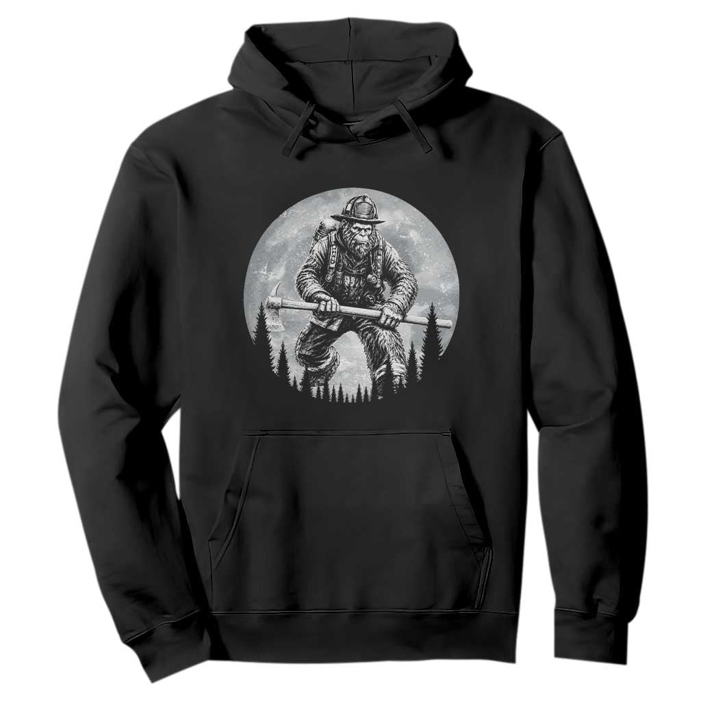 Vintage Bigfoot Firefighter Hoodie First Responder Fireman Gift