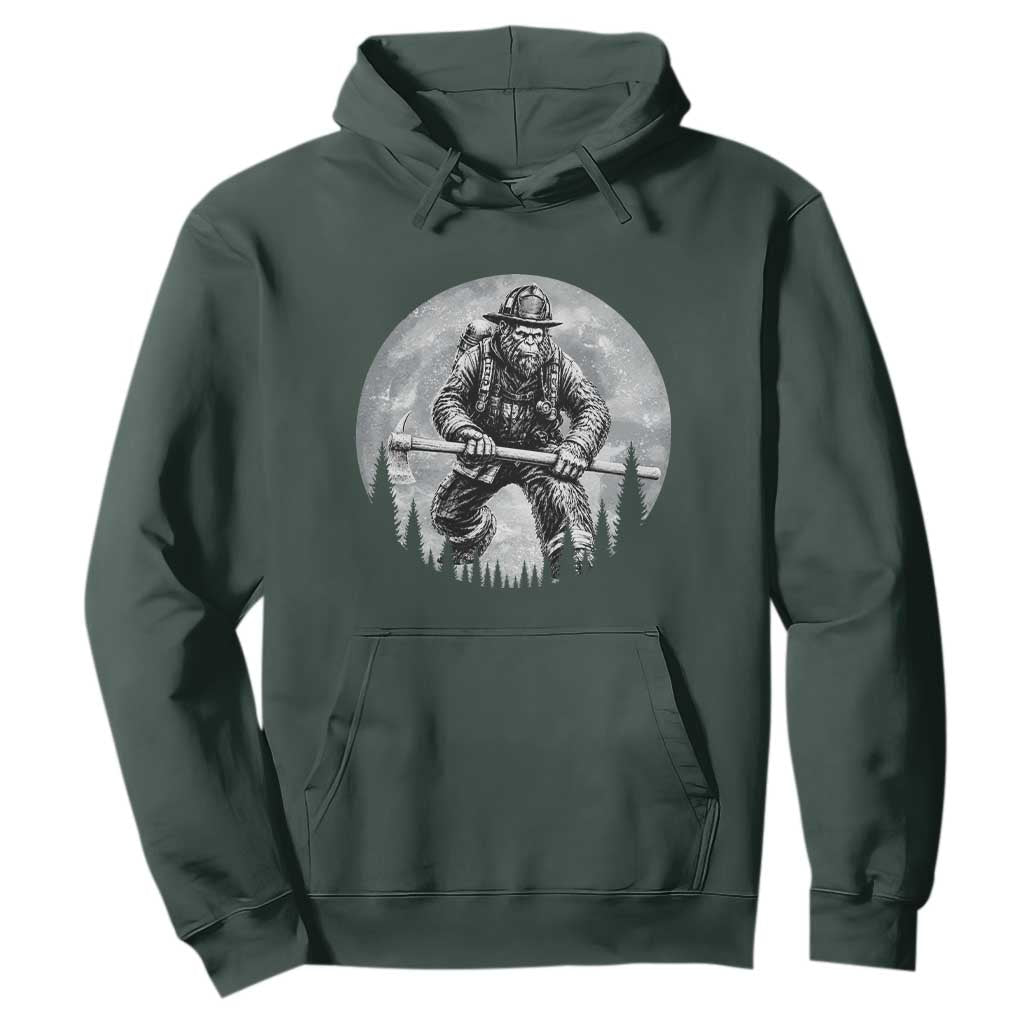 Vintage Bigfoot Firefighter Hoodie First Responder Fireman Gift